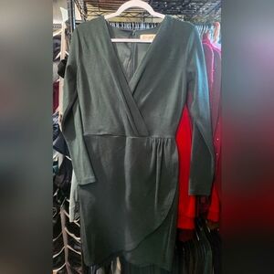 NWT Loft Dark Emerald Green Dress Size 0